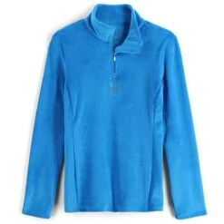Spyder Shimmer Bug Zip T-Neck - Women's - 2023 Model -Buckmans Store fw23 spyder womensshimmerbugziptneck collegiate 1