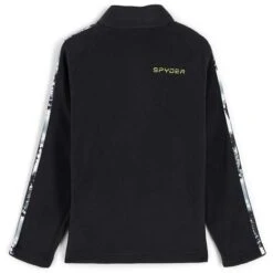 Spyder Speed Fleece Zip T-Neck - Youth -Buckmans Store fw23 spyder youthspeedfleeceziptneck black 2