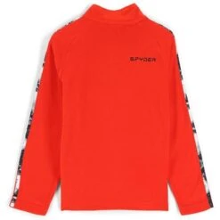 Spyder Speed Fleece Zip T-Neck - Youth -Buckmans Store fw23 spyder youthspeedfleeceziptneck volcano 2