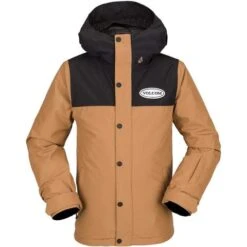 Volcom Stone .91 Ins Jacket - Boys - 2023 Model 16 Volcom Stone .91 Ins Jacket - Boys - 2023 Model -Buckmans Store fw23 volcom boysstone.91insjacket caramel 1