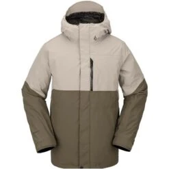 Volcom L Ins Gore-Tex Jacket - Men's -Buckmans Store fw23 volcom menslinsulatedgoretexjacket darkkhaki 1