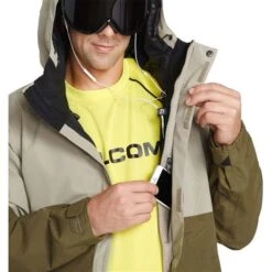 Volcom L Ins Gore-Tex Jacket - Men's -Buckmans Store fw23 volcom menslinsulatedgoretexjacket darkkhaki 5