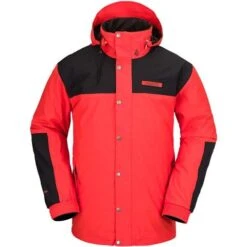 Volcom Longo Gore-Tex Jacket - Men's -Buckmans Store fw23 volcom menslongogoretexjacket orangeshock 1
