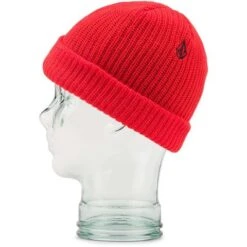 Volcom Sweep Lined Beanie -Buckmans Store fw23 volcom sweeplinedbeanie orangeshock