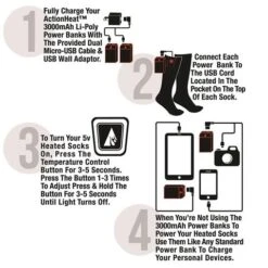 Battery Heated Wool Socks -Buckmans Store heated wool socks4