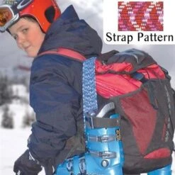 Fast Strap Spring Loaded Ski Boot Strap -Buckmans Store hot pink multi fast strap spring loaded ski boot strap 27106