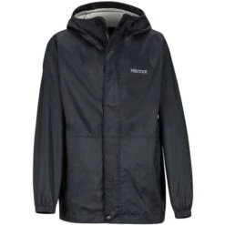 Marmot PreCip Eco Jacket - Youth 11 Marmot PreCip Eco Jacket - Youth -Buckmans Store marmot precip eco jacket boys front black