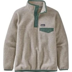 Patagonia Lightweight Synchilla Snap-T Pullover - Girl's 9 Patagonia Lightweight Synchilla Snap-T Pullover - Girl's -Buckmans Store wbf20 65546 oat