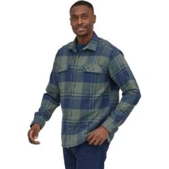 Patagonia L/S Organic Cotton Midweight Fjord Flannel Shirt - Men's (42400) -Buckmans Store wbf2223 42400 lohg tl1