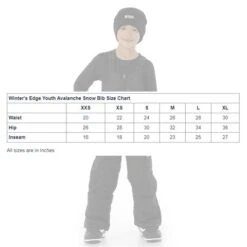 Winter's Edge Avalanche Snow Bib - Kids 11 Winter's Edge Avalanche Snow Bib - Kids -Buckmans Store wtr y03 bib new chart
