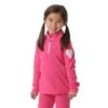Zemu Junior 1/4 Zip Fleece Top - Girl's -Buckmans Store zem wk1501j pink fus